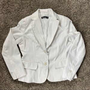 New York & Company Blazer White Size 6